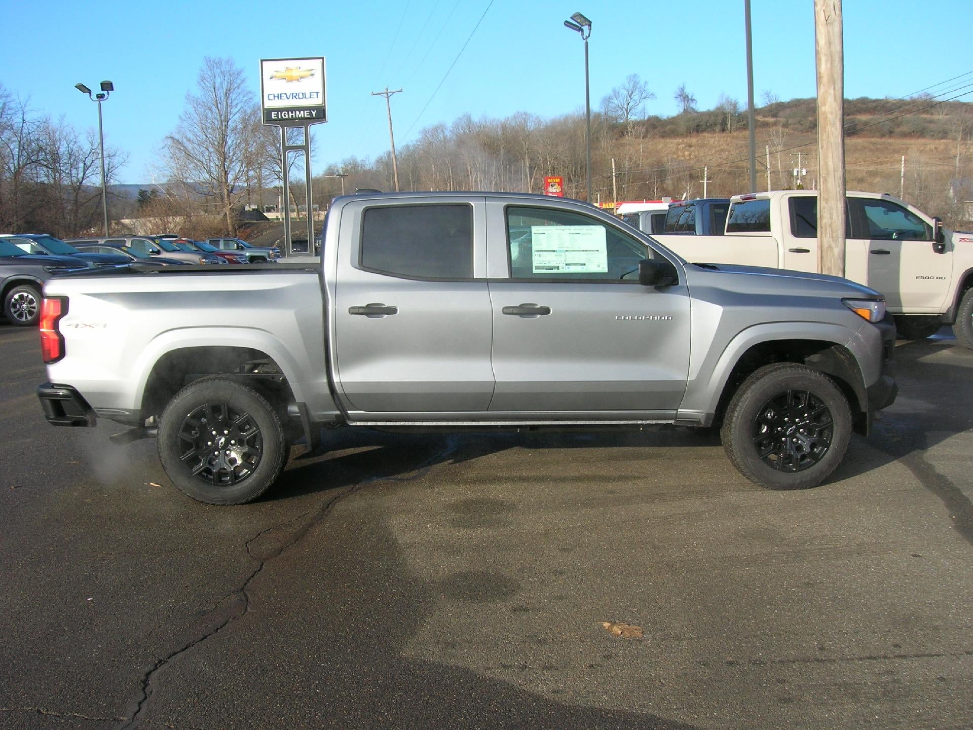 2026 Chevrolet Colorado WT in Sterling Gray Metallic — front three-quarter view